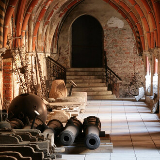 Cross gallery of the Riga Dom, exhibition view. Courtesy of Museum of the History of Riga and Navigation