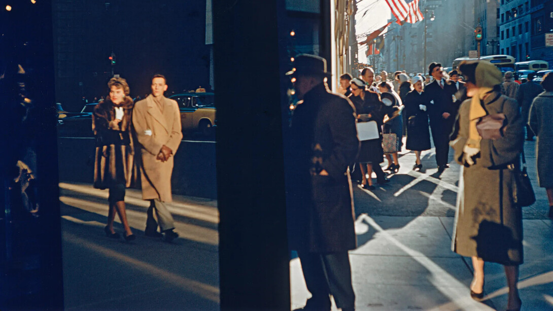 Frank Paulin, 5th ave window reflection (detail), 1956. Courtesy of Bruce Silverstein Gallery