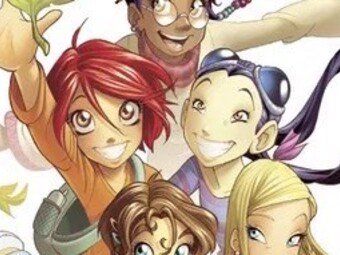 Witch: the leading characters transformed into the cartoon, 2004, Will, Irma, Taranee, Cornelia, and Hay