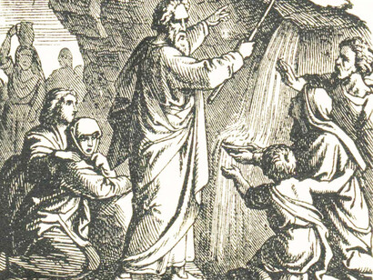 Tavole bibliche. L'acqua che scaturisce nel deserto