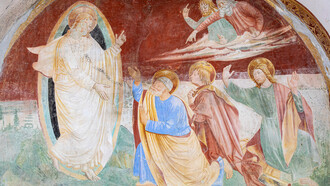 Affresco all'oratorio (Monte Tabor) della Trasfigurazione
