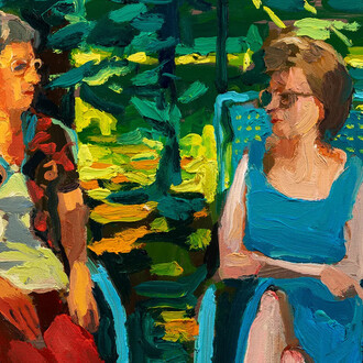 Frank Hyder, Wyoming conversation (detail), 2025. Courtesy of Ethan Cohen Gallery