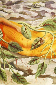 Explore a fascinante vida de Frida Kahlo e seu legado artístico na Casa Azul transformada em Museu Frida Kahlo, um destino imperdível para admiradores de arte e história. Pintura intitulada "Raízes", 1943