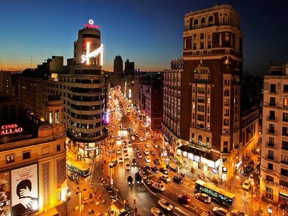 Madrid. Vista de la Gran Vía
