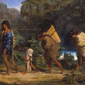 Louisiana Indians Walking Along a Bayou
1847

Alfred W. Boisseau

Oil on canvas

24 x 40 in.

Gift of William E. Groves