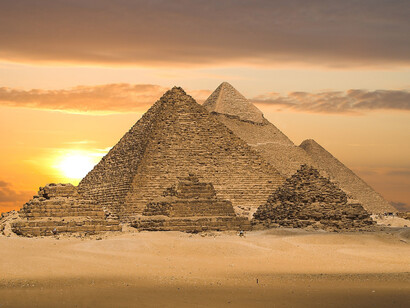 Le Caire. Pyramides de Gizeh