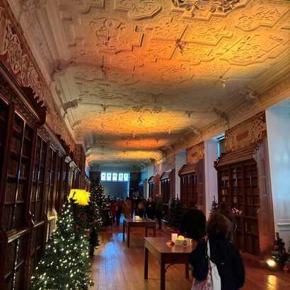 La Long Gallery, Palazzo di Blickling Hall, Norfolk, Inghilterra, UK. Foto di Flavius Roversi