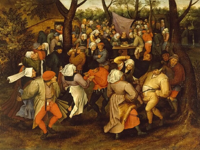 Épidémie dansante de 1518. L’explication la plus vraisemblable était une hystérie de masse, une propagation rapide et virulente de symptômes de maladie mentale pour lesquelles il n’y avait aucune origine organique