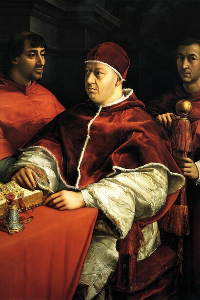 Raffaello, Ritratto di Leone X con i nipoti