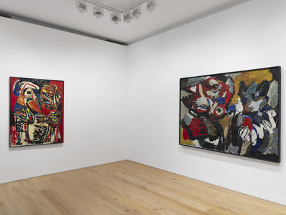 Karel Appel, Variations on a theme, exhibition view. Courtesy of Galerie Max Hetzler
