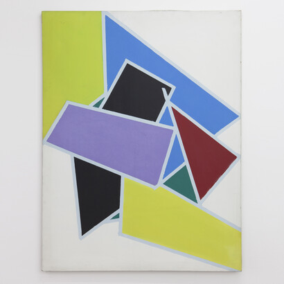 Gina Pane, Untitled (n°6), 1962- 1965, Oil on canvas, 116 x 89 cm (45 ⅝" x 35"), Unique. Photo by: Fabrice Seixas. Copyright: ADAGP Gina Pane. Courtesy of: The artist and Kamel Mennour, Paris