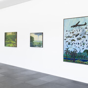 José Gamarra, The jungle theater, exhibition view. Courtesy of Xippas Gallery