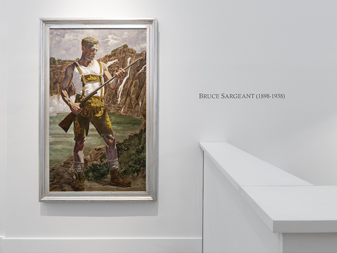 Mark Beard | Bruce Sargeant (1898-1938): Parlor, Gymnasium, and Field. Exhibition view.Courtesy of ClampArt