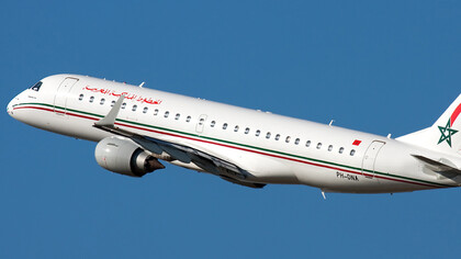 A plane of Royal Air Maroc