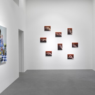 Thérèse Mulgrew, Slow burn, vista della mostra. Cortesia di Galleria Poggiali