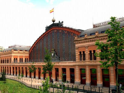 Estación de Atocha, Madrid. Fachada principal