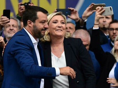 Matteo Salvini e Marine Le Pen