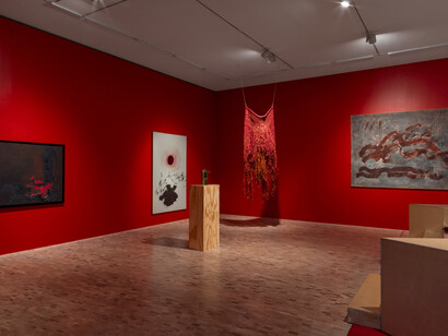 Varios artistas, Futuros arcaicos, vista de exhibición. Cortesía del Museo Tamayo