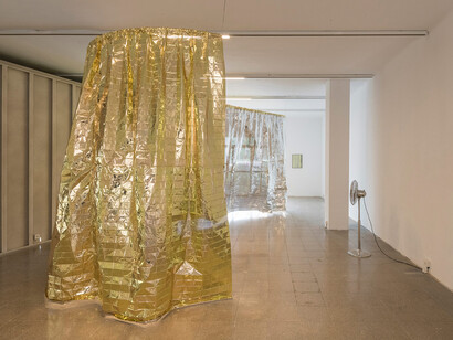 Céline Condorelli & June Crespo. Aliento, installation view. Courtesy of Nogueras Blanchard