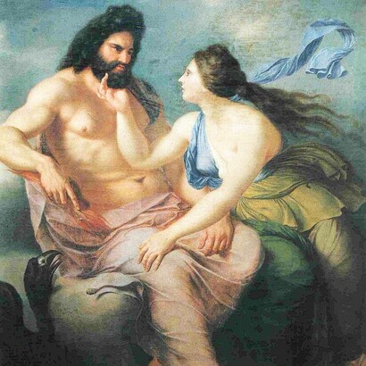 Julien de Parme, Giove e Teti, olio su tela, 1776, Palazzo Pitti, Firenze, Italia