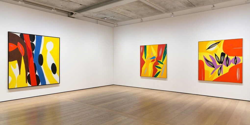 Ernst Wilhelm Nay, Exhibition view. Courtesy of Almine Rech Gallery 