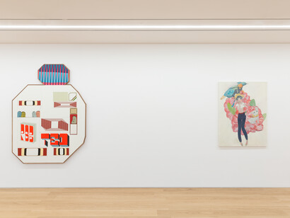 View of Kaleidoscopes: Contemporary Portraiture at Perrotin Hong Kong, 2020. Photo: Ringo Cheung. ©2019 Aya Takano/Kaikai Kiki Co., Ltd. All Rights Reserved. Courtesy Perrotin. © Barry McGee. Courtesy of the artist, Perrotin, and
Ratio 3, San Francisco.