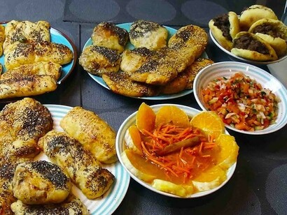 Traditional Moroccan ftour