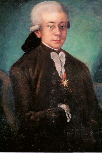 Retrato de Wolfgang Amadeus Mozart. 1777