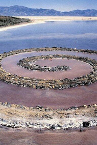 Spiral Jetty is an earthwork sculpture constructed in April 1970 that is considered to be the most important work of American sculptor Robert Smithson. Smithson documented the construction of the sculpture in a 32-minute color film also titled Spiral Jetty. Built on the northeastern shore of the Great Salt Lake near Rozel Point in Utah entirely of mud
