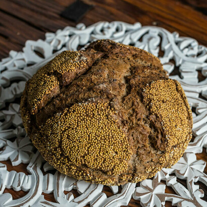 Hogaza multiharinas. Foto: Panaderías Levadura Madre
