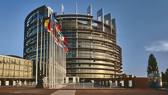 European Parliament building in Strasbourg, France