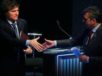 Javier Milei y Sergio Massa, candidatos a la Presidencia de Argentina en 2023
