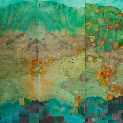 Susan Goethel Campbell, Aegean narrative no. 1, 2025. Courtesy of David Klein Gallery