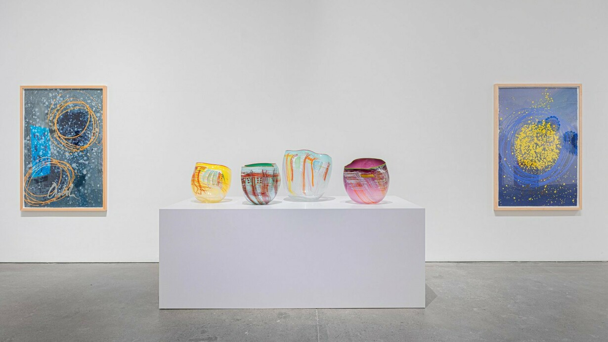Installation View, Chihuly: Four Decades of Iconic Work, 2024. Courtesy of Leila Heller Gallery