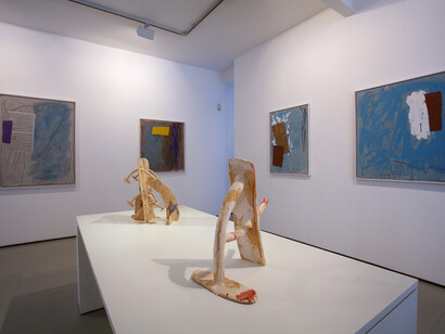 Installation view of Bryan Illsley, 'Fun and Games' (2014), photo © Philip Sayer, courtesy of Marsden Woo Gallery, London