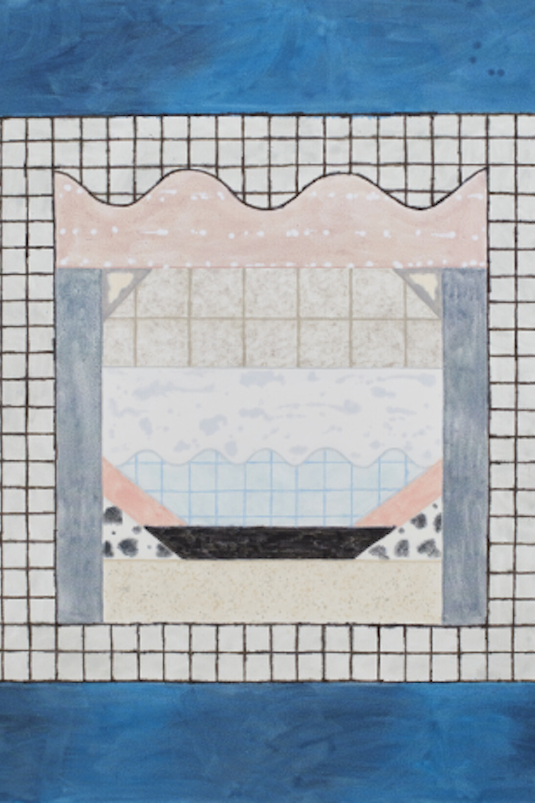 Rebecca Morris, Untitled (#17-15), 2015, oil on canvas, 95 x 97in. (241.3 x 246.4cm). Courtesy of the artist and Corbett vs. Dempsey Gallery.