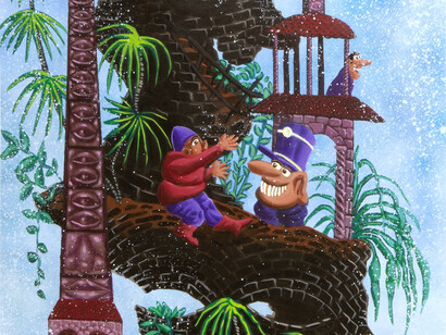 Hervé Di Rosa, Le château décomposé (détail), 2025. Avec l’aimable autorisation de la Galerie Templon