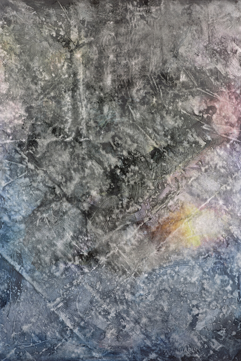 Lucas Jardin, Walking on the Sun 1, 2014, Solvent on offset printing on dibond, 68.5 x 46.2 inches