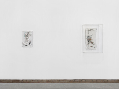 Lucio Fontana, vue de l'exposition. Avec l'aimable autorisation de la Galerie Karsten Greve