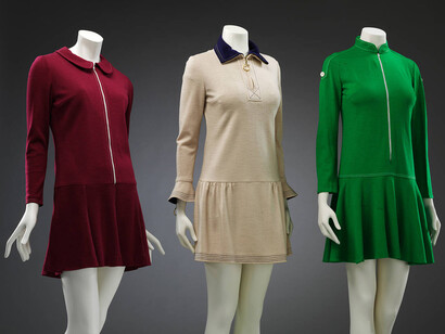 Vestidos de jersey, Mary Quant, 1966-67, Reino Unido. © Victoria and Albert Museum, Londres