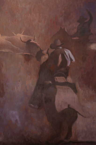 GL Richardson, Burn season (detail), 2026. Courtesy of LewAllen Galleries