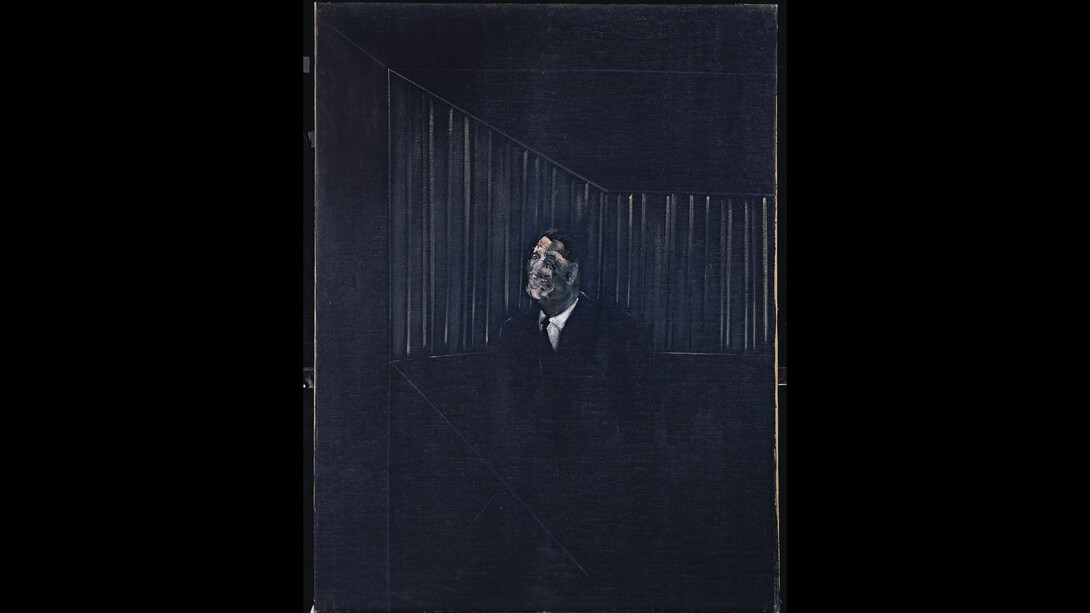 Francis Bacon, Man in Blue VII, 1954. Courtesy Robilant+Voena, London