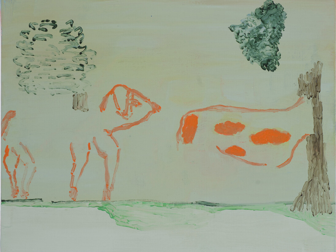 Bernard Gaube, Etude d'un mouvement 2, 2012, oil on canvas, 37 x 46 cm
