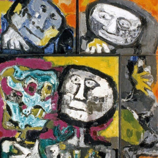 Raquel Forner. Extraño encuentro. Serie Los Astronautas 1966