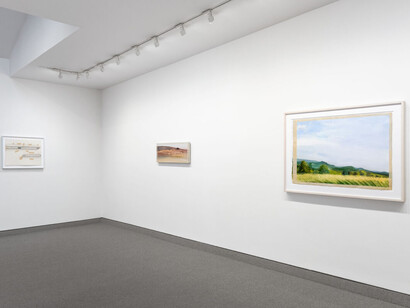 Sylvia Plimack Mangold, Tape, 1975–1986, exhibition view. Courtesy of Krakow Witkin Gallery