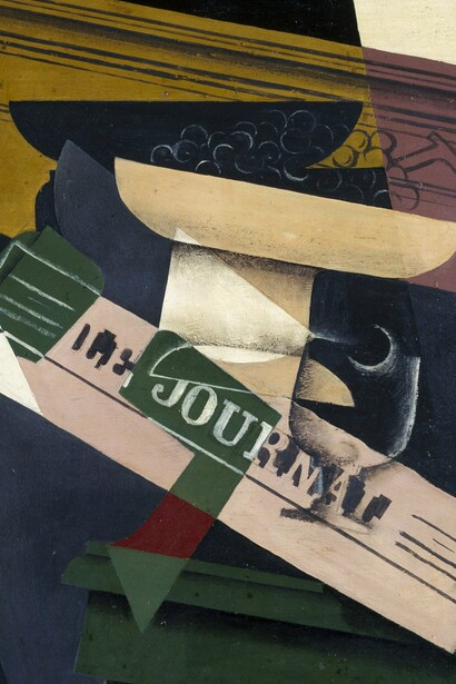 "Uvas", óleo sobre madera, Juan Gris, 1916