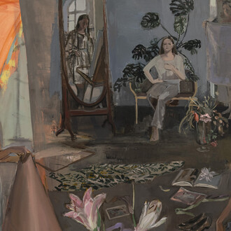 Vera Iliatova, Self portrait of an artist as a young girl (detail). Courtesy of the artist and Nathalie Karg Gallery