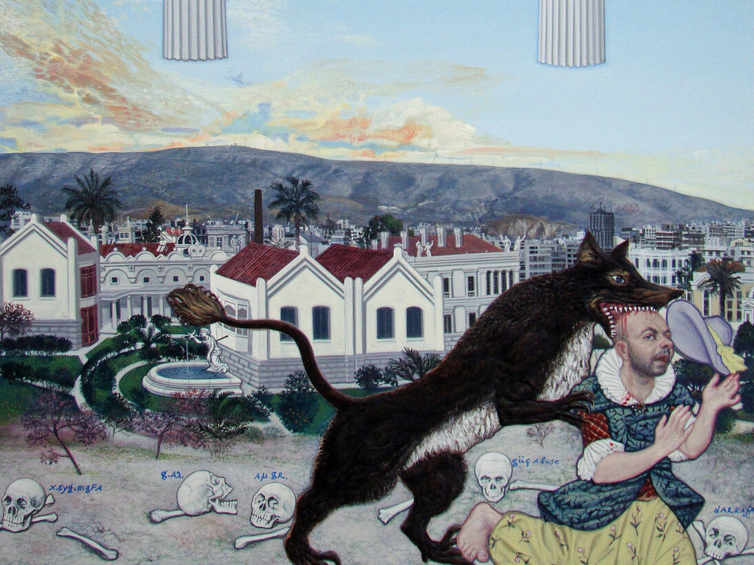 Emmanouil Bitsakis, La perdita della Principessa (detail), 2013, acrylic on wood, 31.4 Χ 25.2 cm, Courtesy Kalfayan Galleries, Athens - Thessaloniki