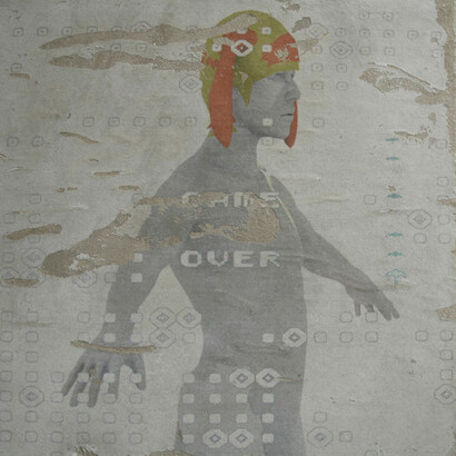 Marco Mendeni, Avatar, computer screenshot on concreate, 20x20cm, 2010 - Courtesy Theca Gallery Lugano