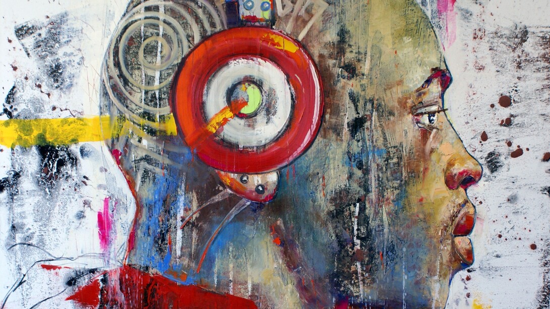 Norwich Studio Art Gallery, In the City, oil on canvas, 127 x 110 cm